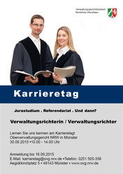 Plakat "Karrieretag" am 30.09.2015